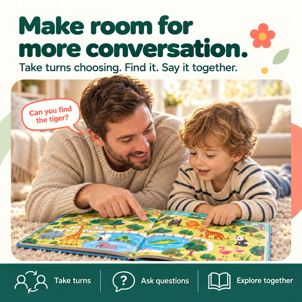 Bloomilo Touch & Talk - 500-Word Learning Book