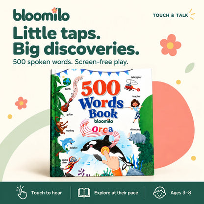 Bloomilo Touch & Talk - 500-Word Learning Book